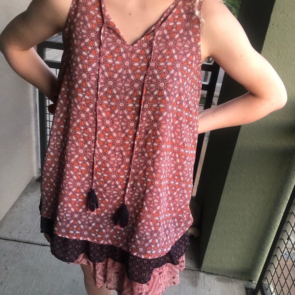 Super cute hippie shirt dress with layers !